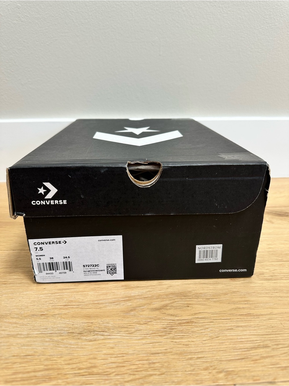 Converse Chuck Taylor All Star Move Platform Hi Pale Amethyst Women’s 7.5 NIB - Picture 3 of 6